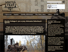 Tablet Screenshot of mrtvatrat.cz